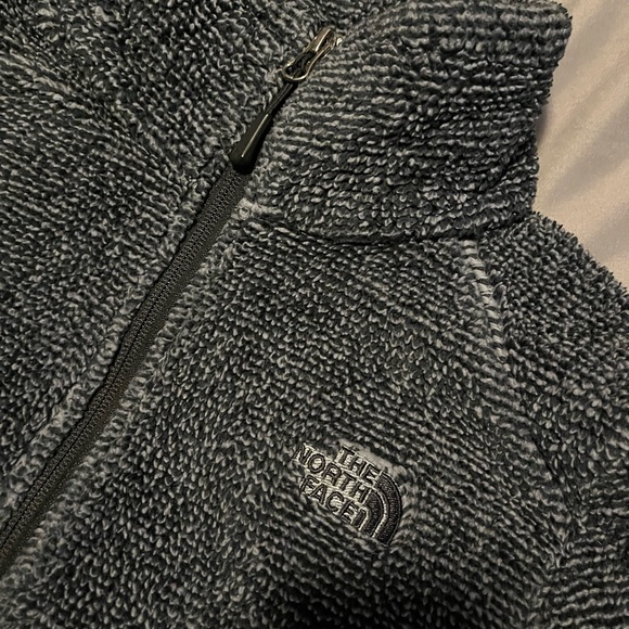 North Face Full Zip Sherpa Gray/Black - Picture 2 of 7